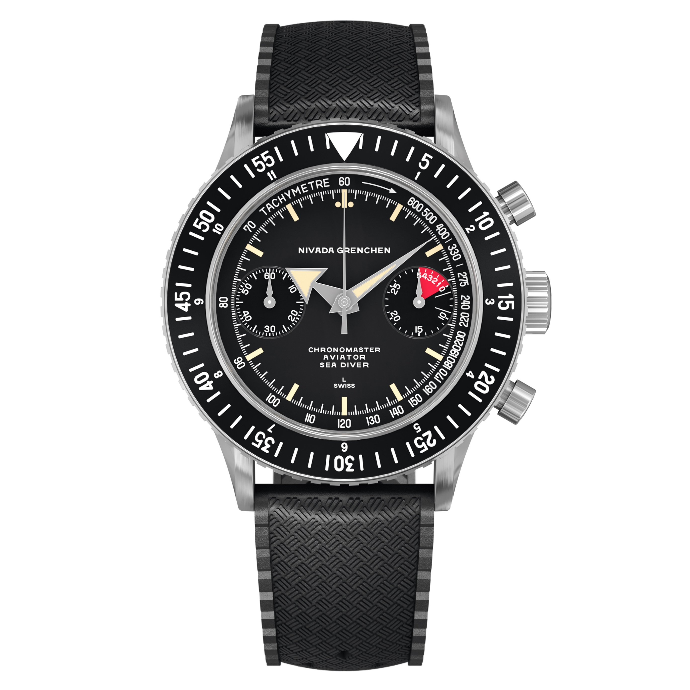 Nivada Grenchen Chronomaster Aviator Sea Diver